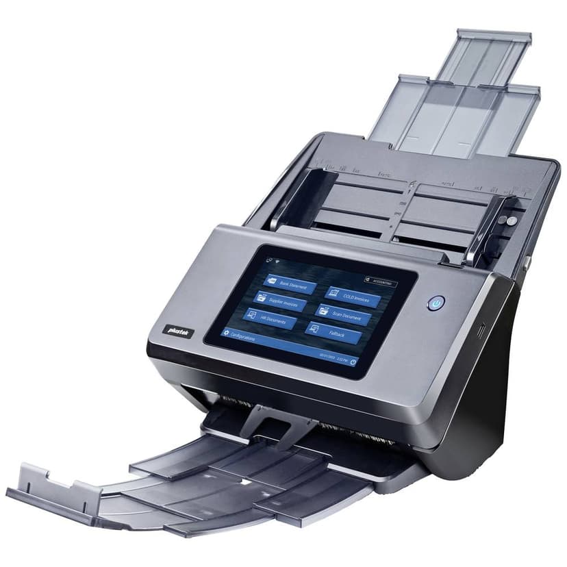 eScan A450 Pro with ADF fully extended, right angle